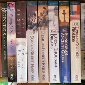 A mystery box of Christian Romance books
